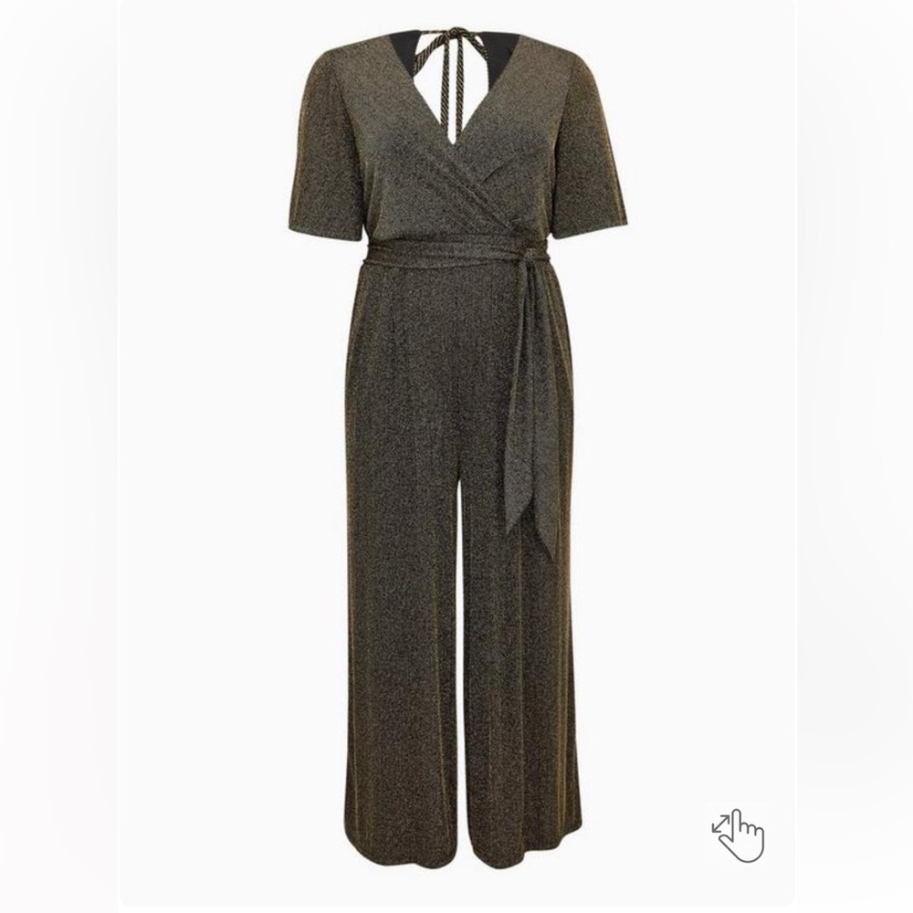 Torrid Shimmer Surplice Jumpsuit